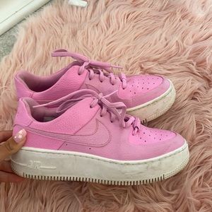 COPY - Hot pink Air Force 1 platforms used